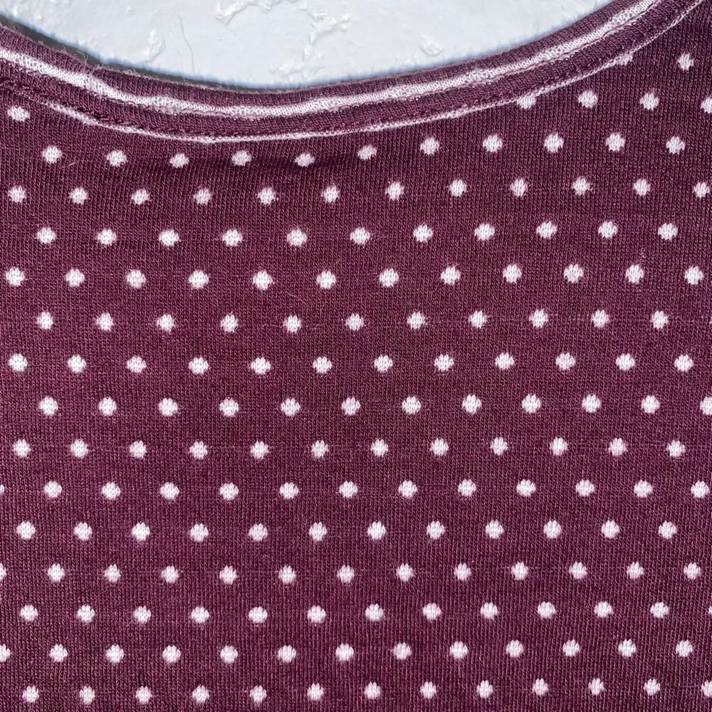 Harper Canyon Maroon Polka Dot Sweater Dress